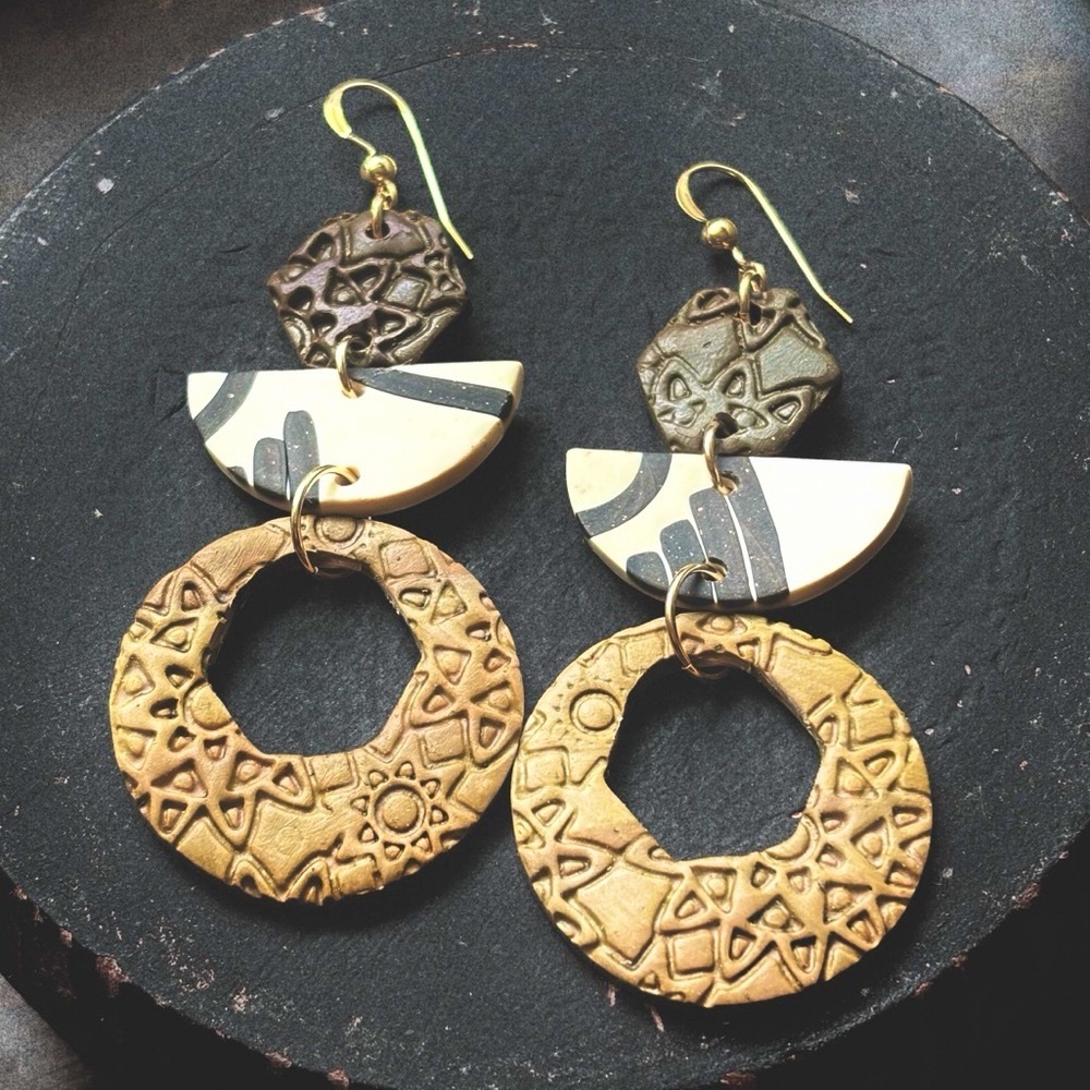 Artisan Geometric Boho Earrings